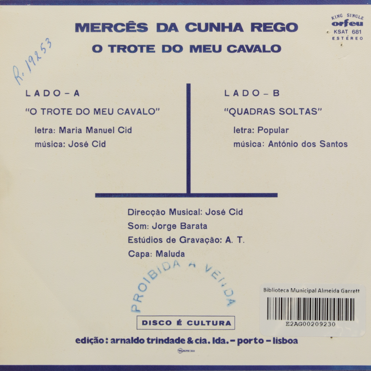 O trote do meu cavalo