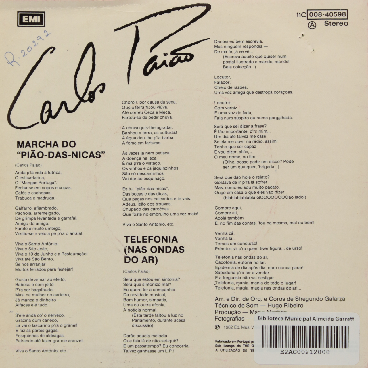 Marcha do pião-das-nicas / Telefonia (nas ondas do ar)