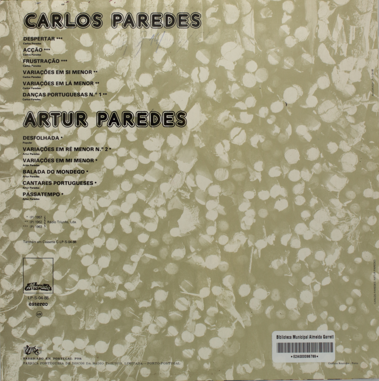 Carlos Paredes/ Artur Paredes