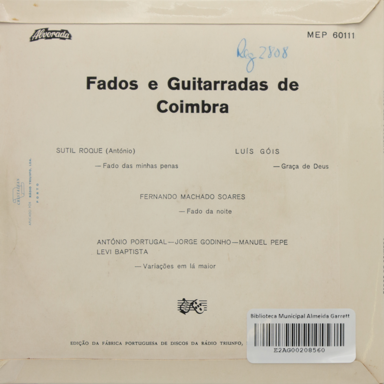 Fados e guitarradas de Coimbra