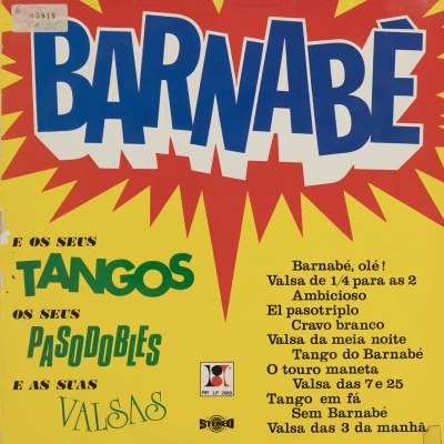 Barnabé e os seus tangos, os seus pasodobles e as suas valsas