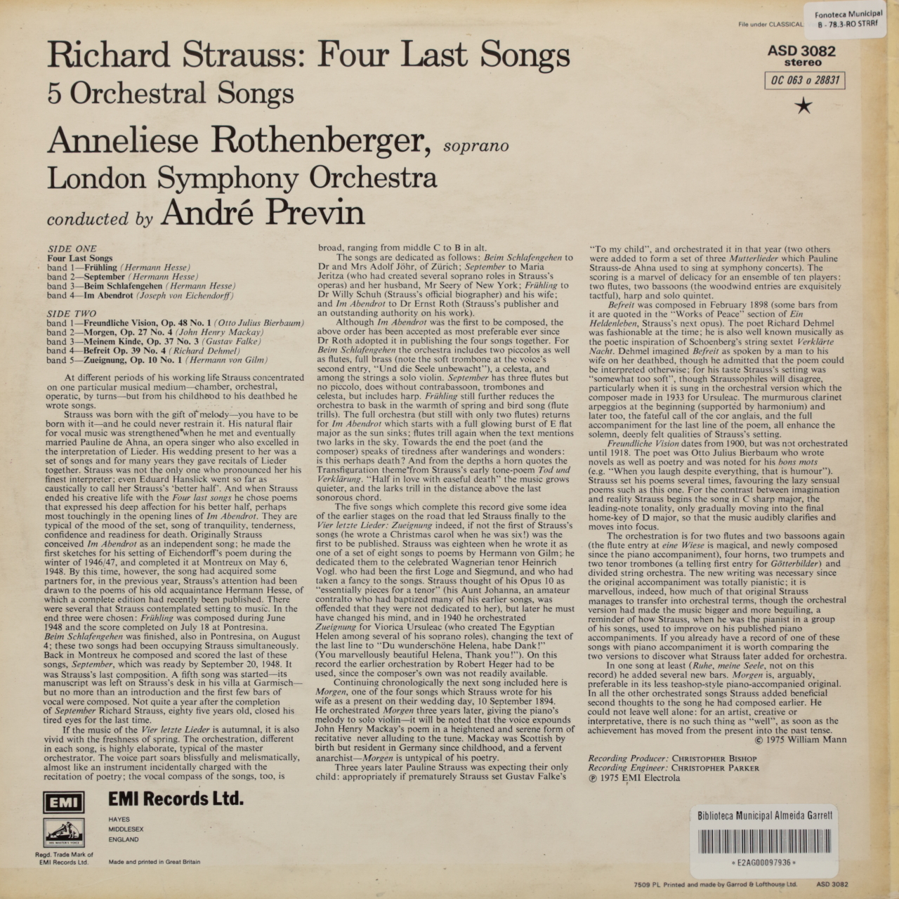Strauss, Richard: Four Last Songs