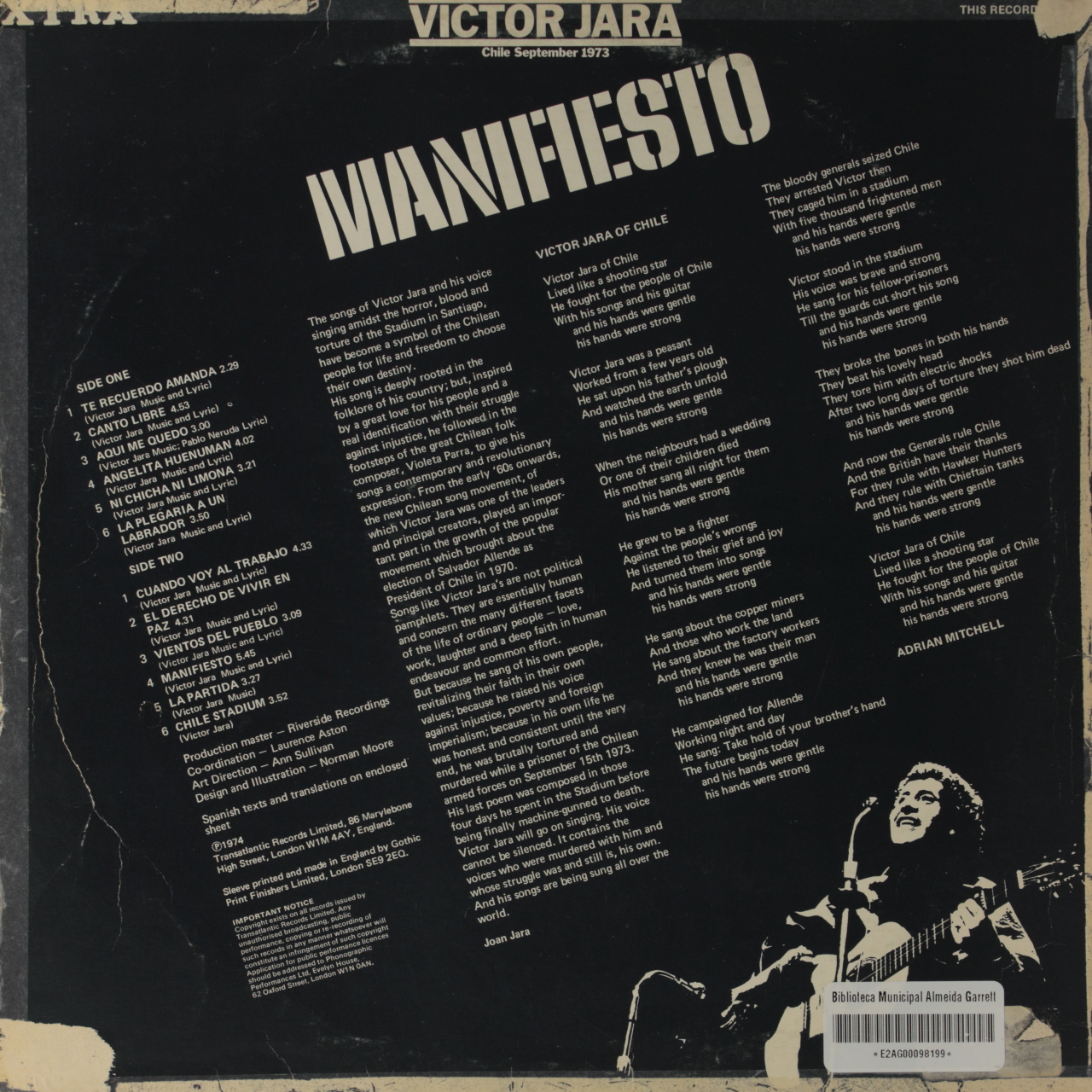 Manifiesto - Chile Spetember 1973