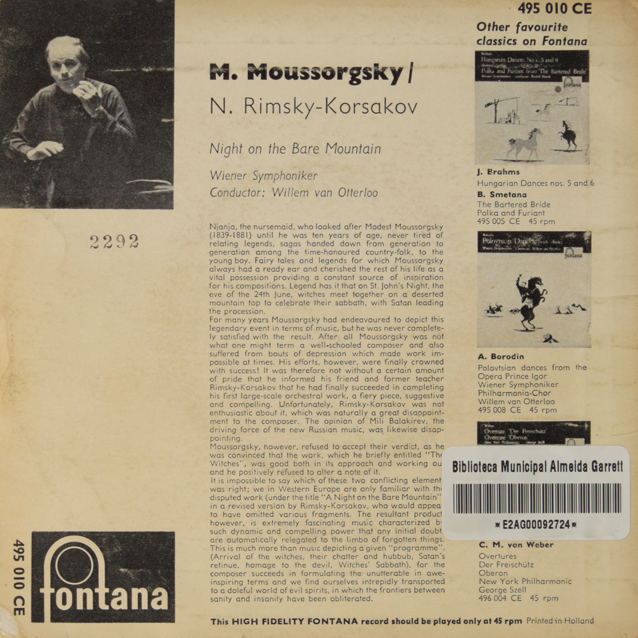 Mussorgsky: Night on the Bare Mountain