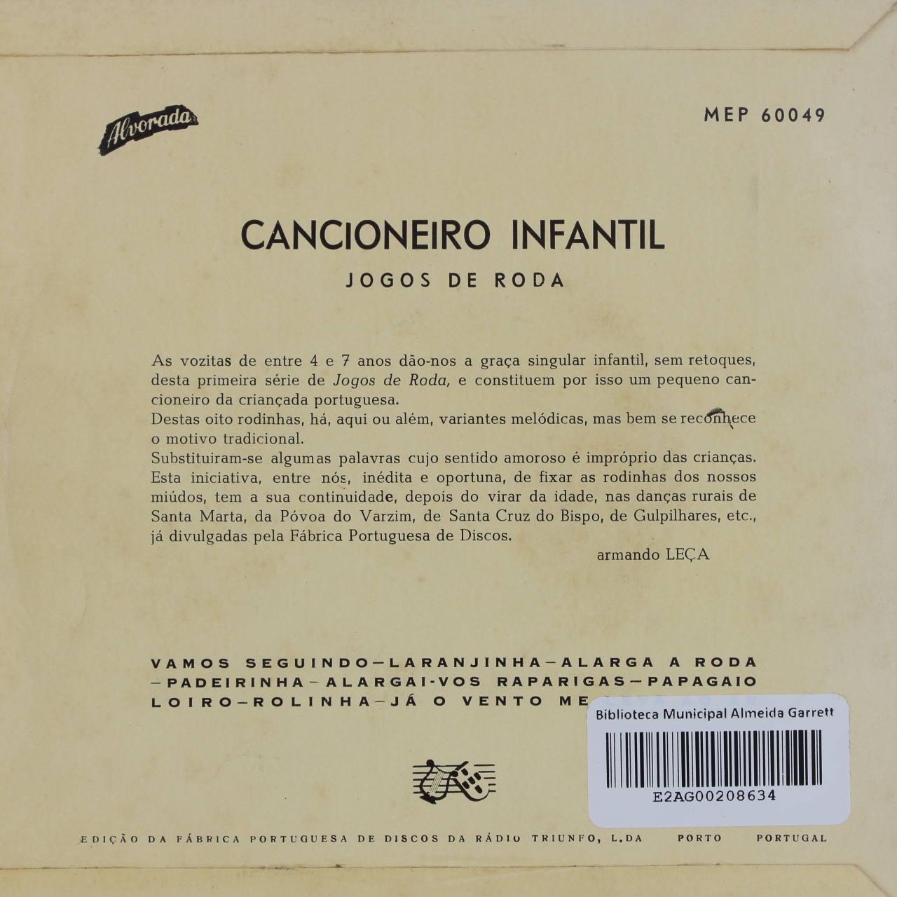 Cancioneiro Infantil