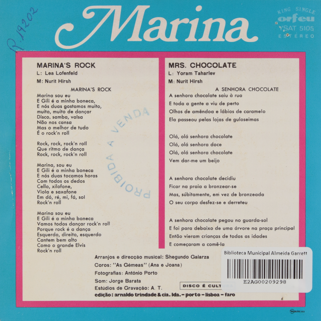 Marinas rock / Mrs. Chocolate