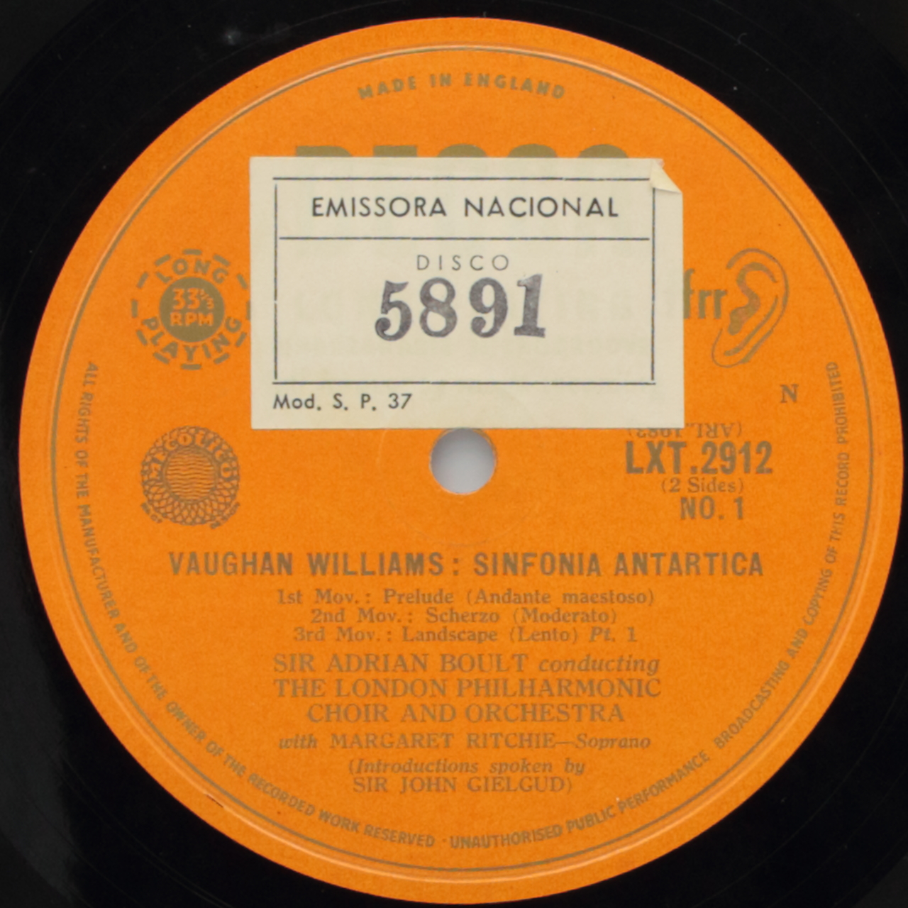 Vaughan Williams: Sinfonia Antartica