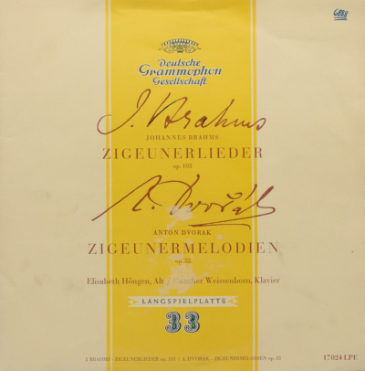 Brahms: Zigeunerlieder op. 103 / Dvorak: Zigeunermelodien op. 55