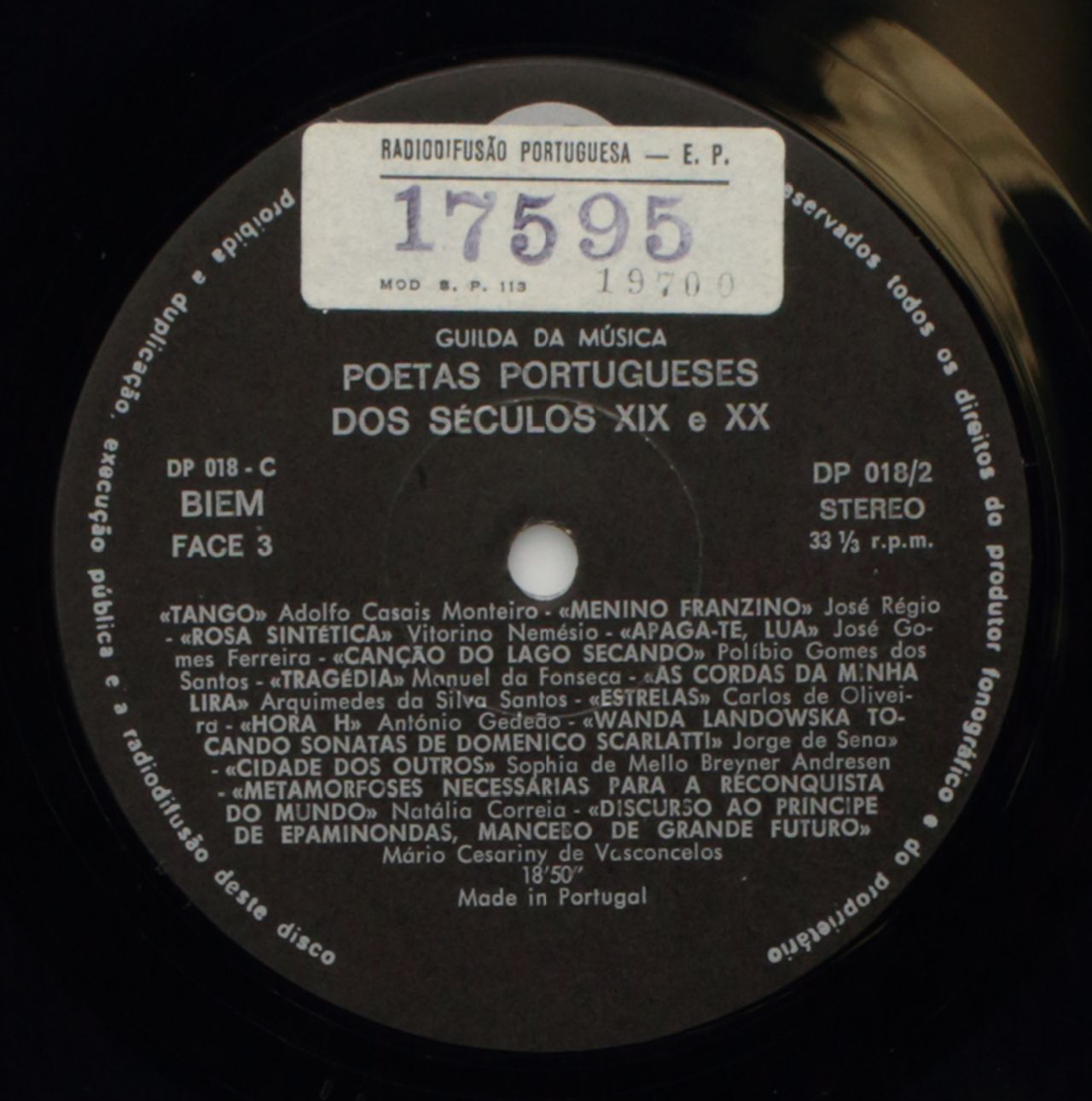 Poetas portugueses dos séculos XIX e XX