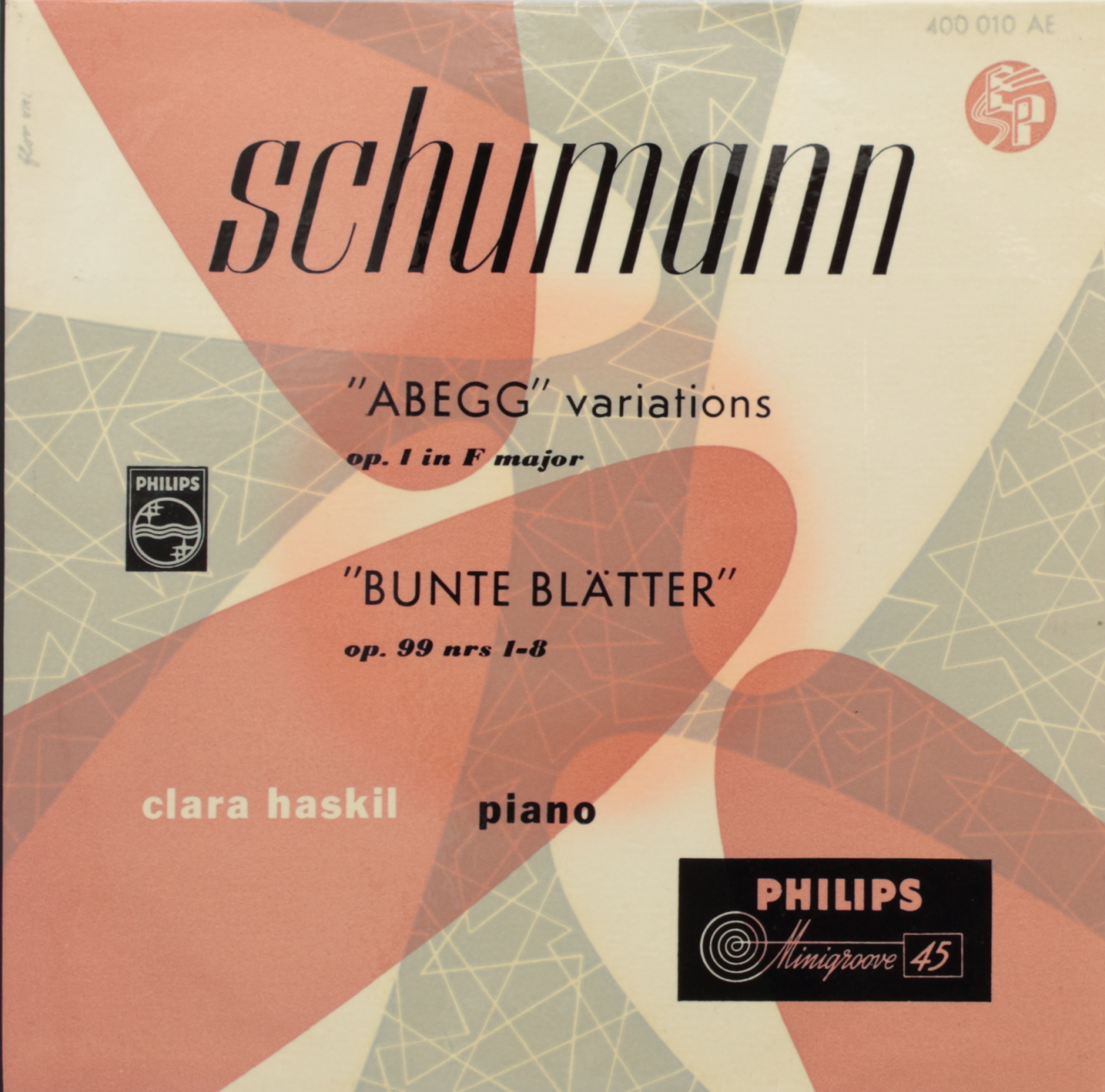 Schumann: Abegg; Variations op. 1 in F major; Bunte Blätter