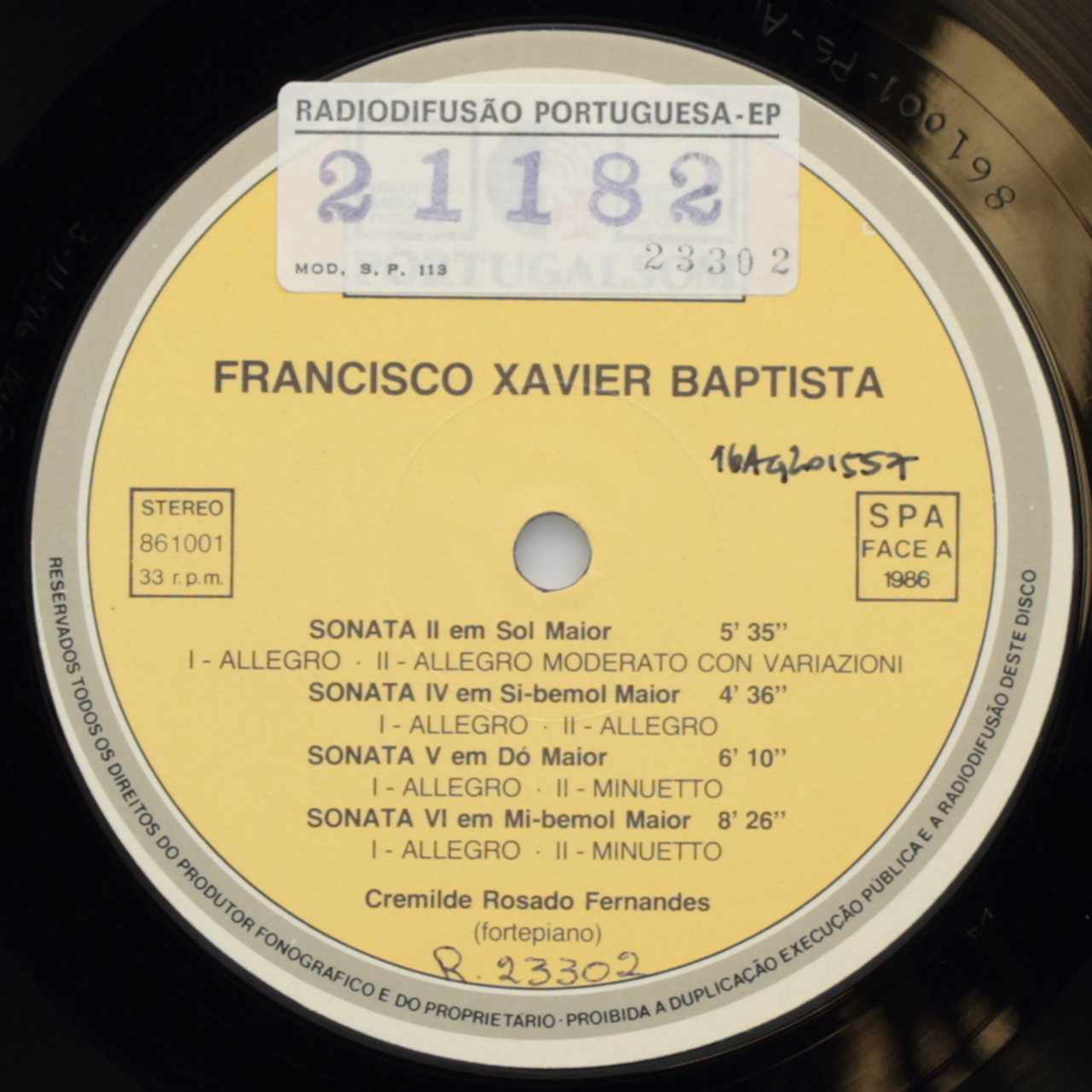Xavier Baptista: Sonatas