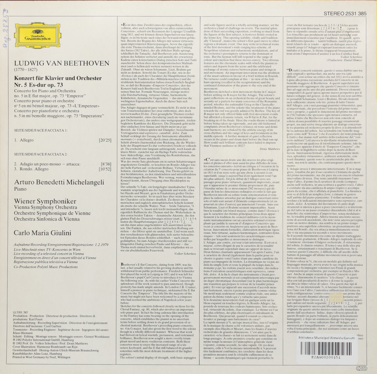 Beethoven: Klavierkonzert No.5 - Emperor Concerto