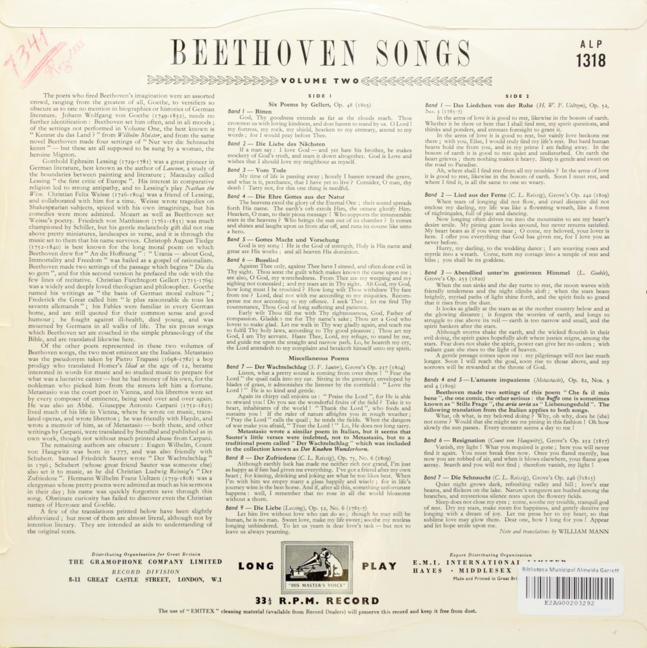 Beethoven: Songs - Volume II