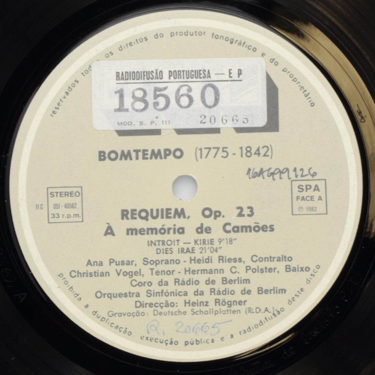 Bomtempo: Requiem, Op. 23 - À memória de Camões