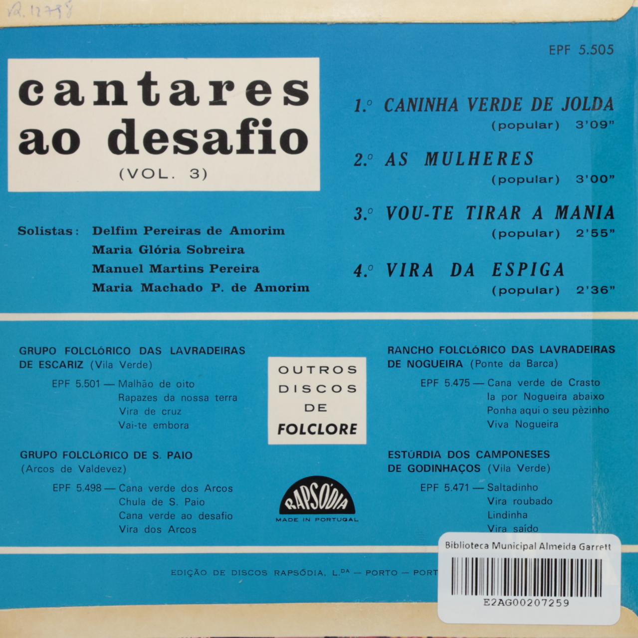 Cantares ao Desafio (vol. 3)