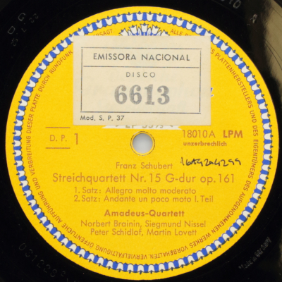 Schubert: Streichquartett Nº 15 G-dur Op. 161