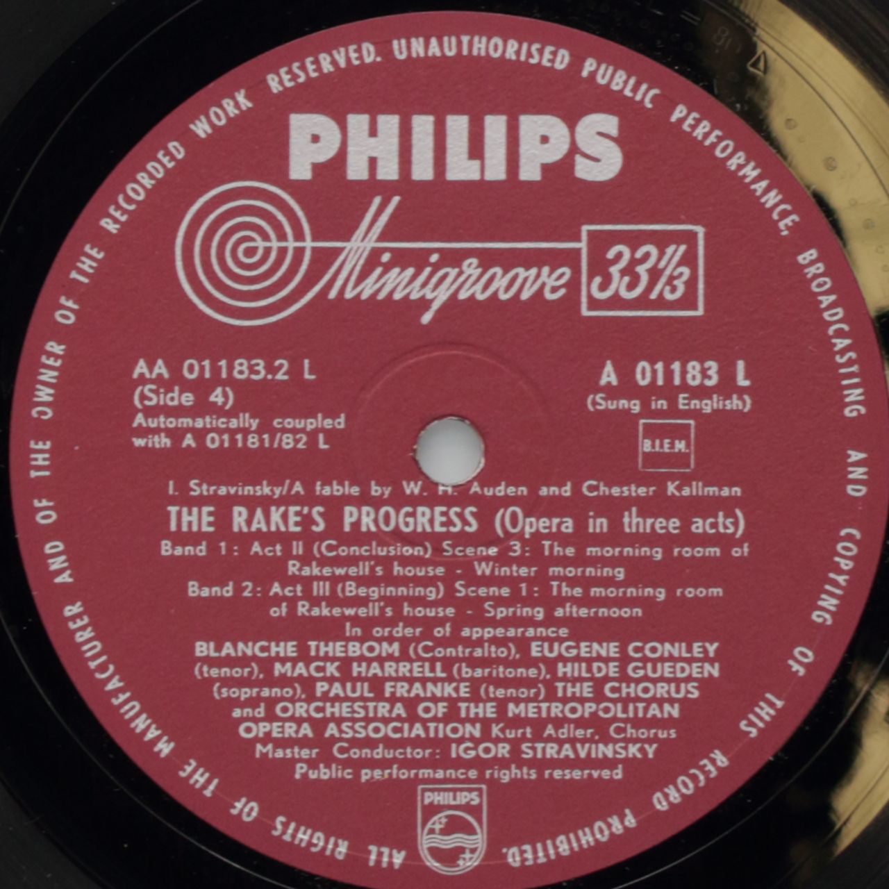 Stravinsky: The Rakes Progress