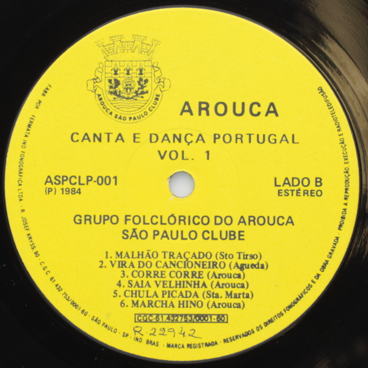 Arouca, Canta e dança Portugal Volume 1
