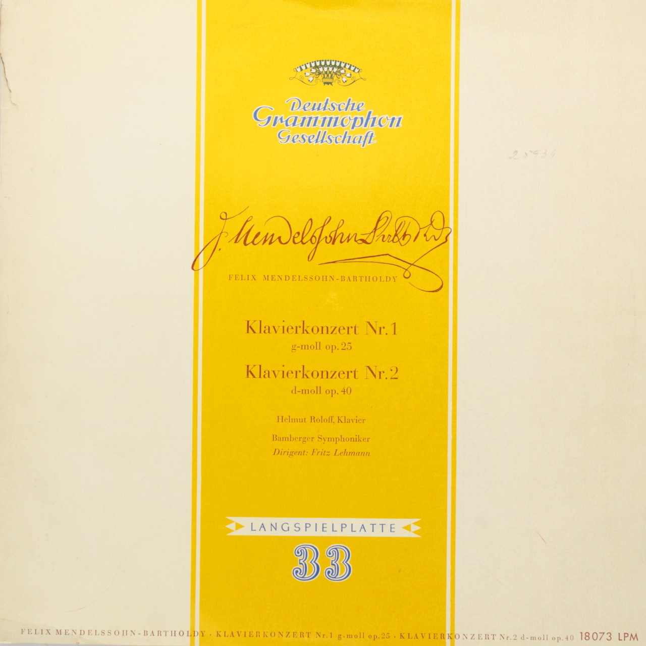 Mendelssohn: Klavierkonzert Nº 1; Klavierkonzert Nº 2