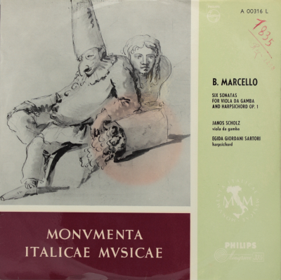 Marcello: Six Sonatas for Viola da Gamba and Harpsichord Op. 1