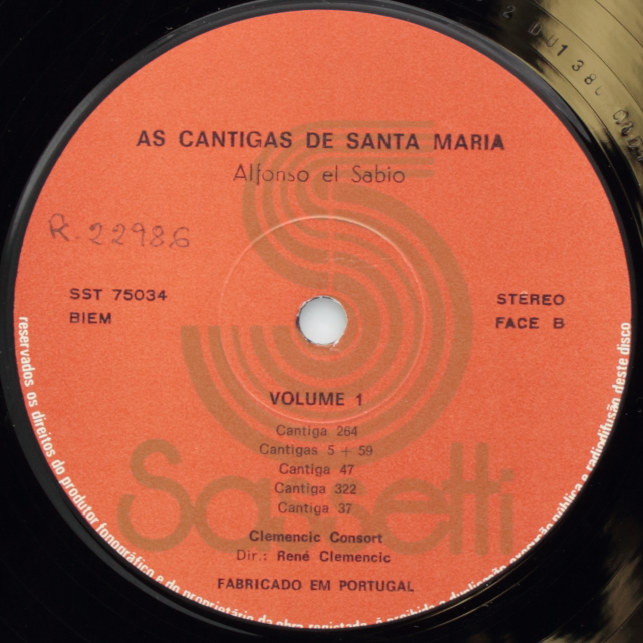 Alfonso el Sabio: As Cantigas de Santa Maria - Volume 1