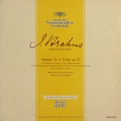 Brahms: Sinfonie Nº 2 D-dur op. 73
