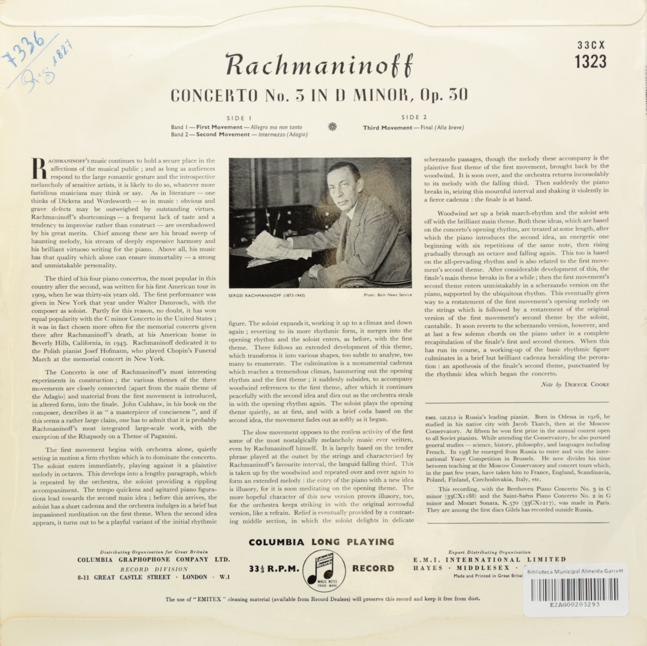 Rachmaninoff: Piano Concerto Nº 3 in D minor