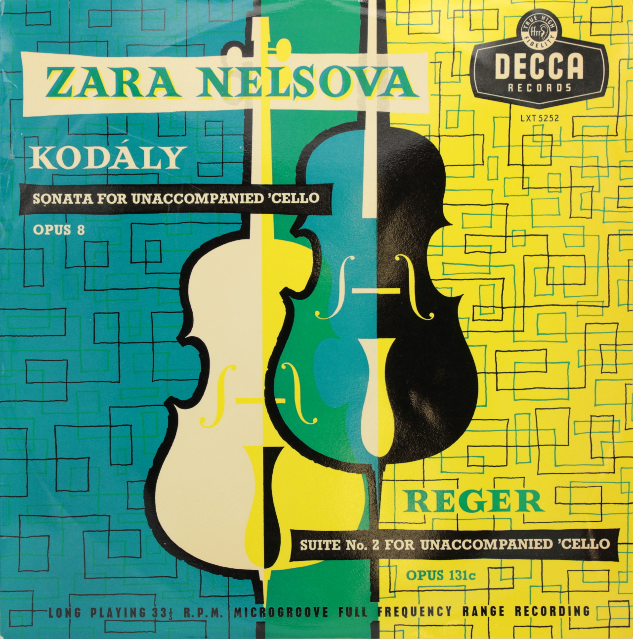 Kodály: Sonata for Unaccompanied Cello Opus 8 / Reger: Suite No. 2 for Unaccompained Cello Opus 1