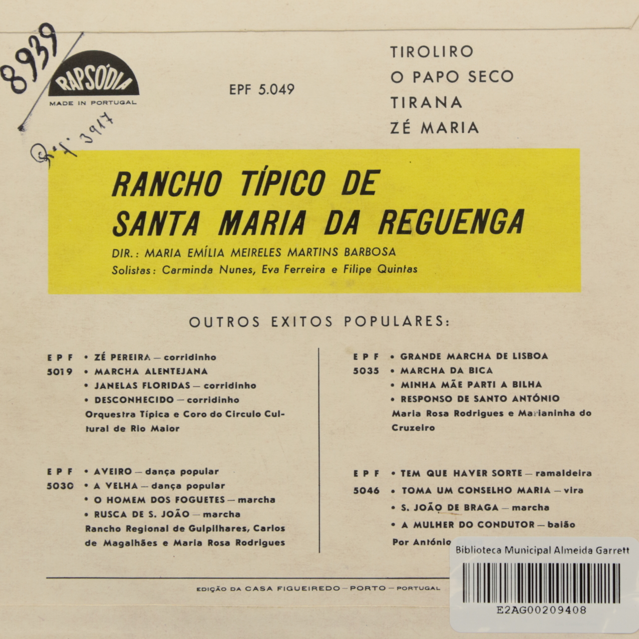 Rancho Típico de Santa Maria da Reguenga