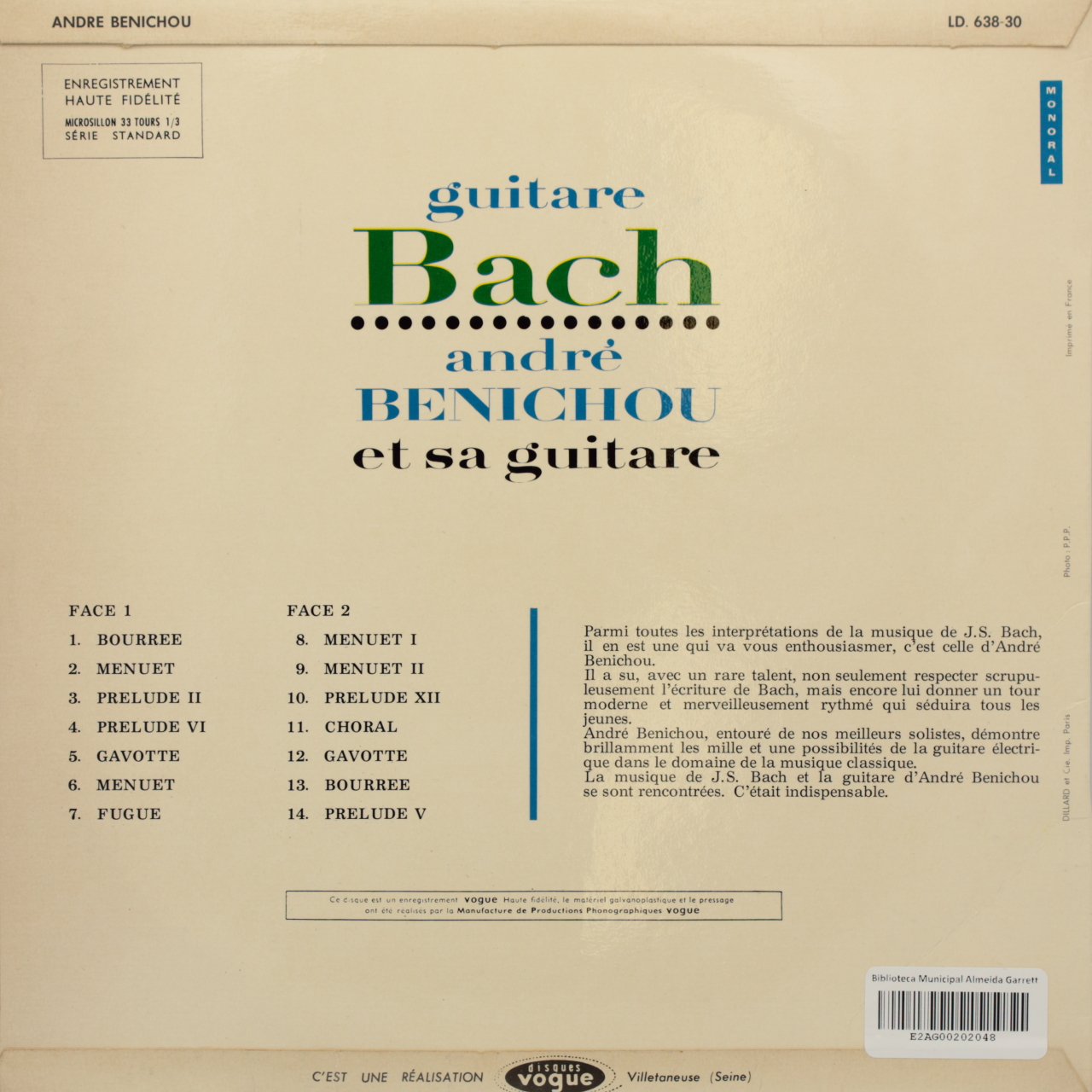 Bach: Guitare-Bach