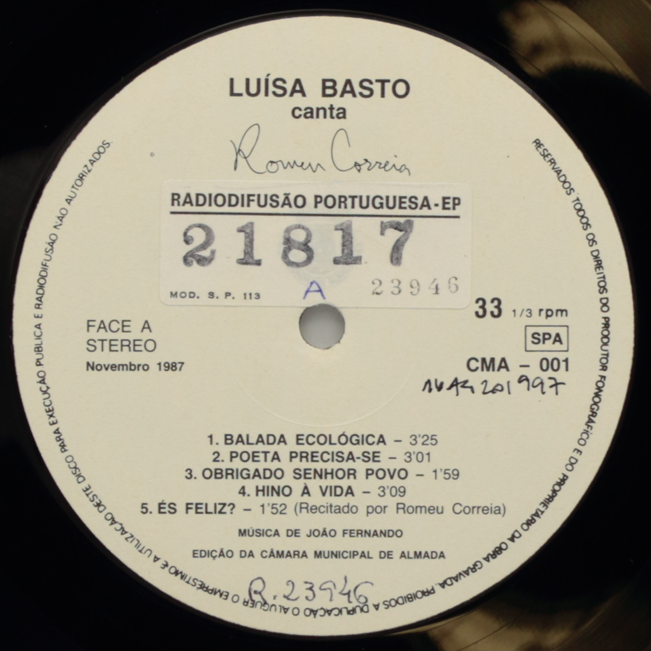 Luísa Basto canta Romeu Correia