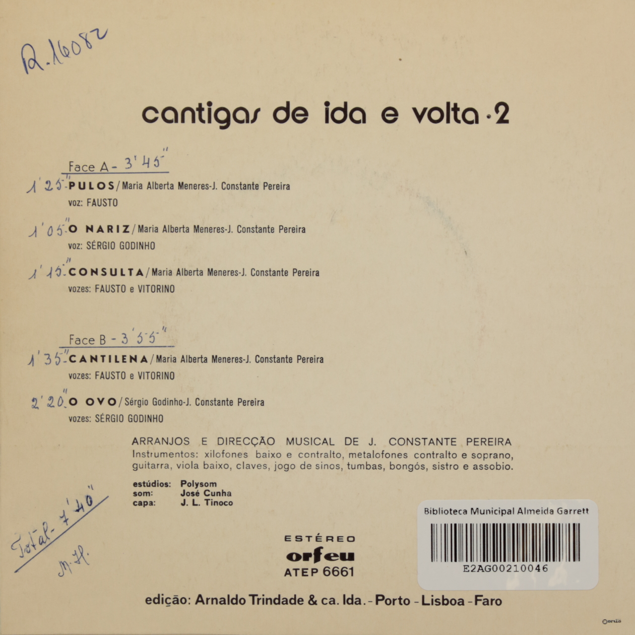 Cantigas de ida e volta 2