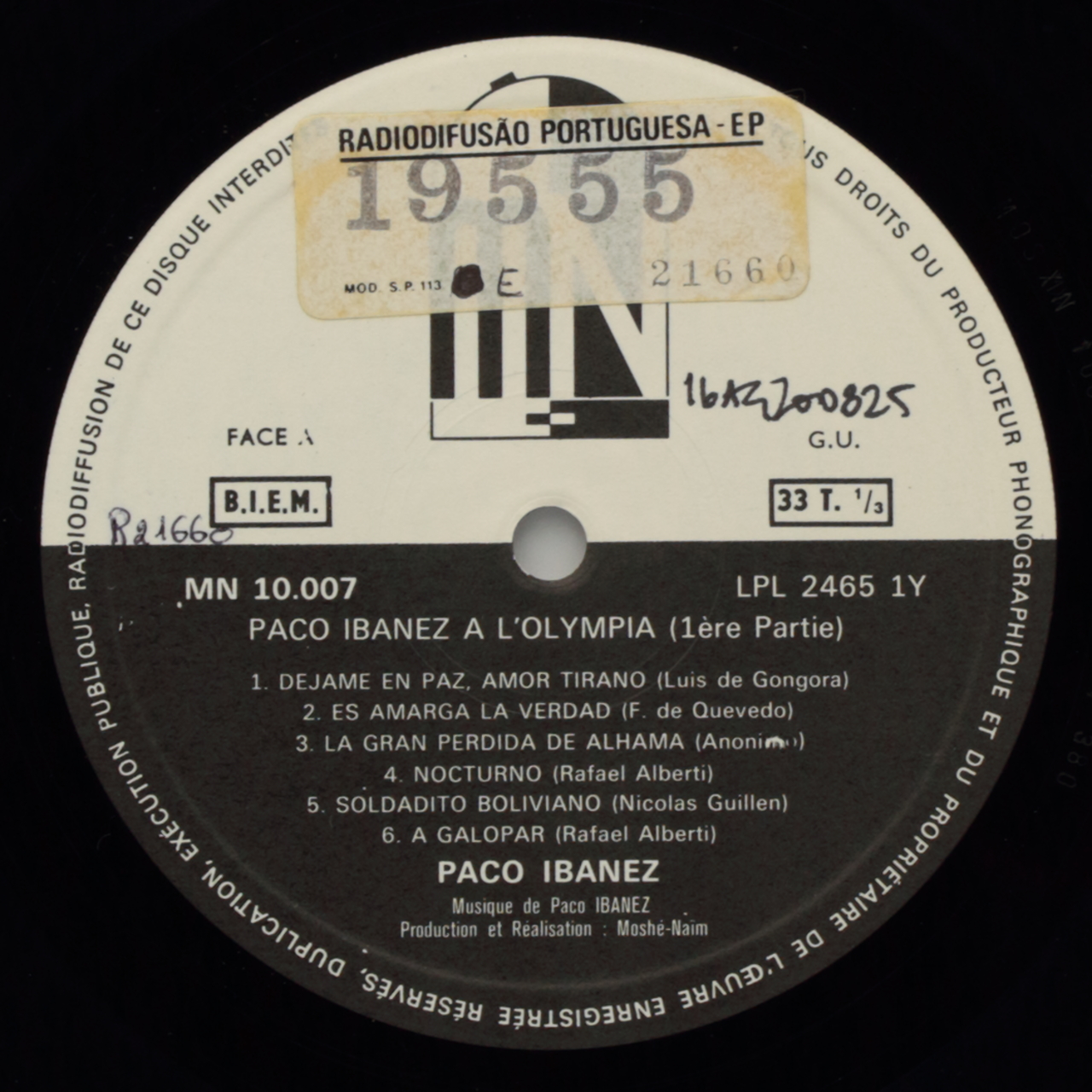 Paco Ibañez a lOlympia