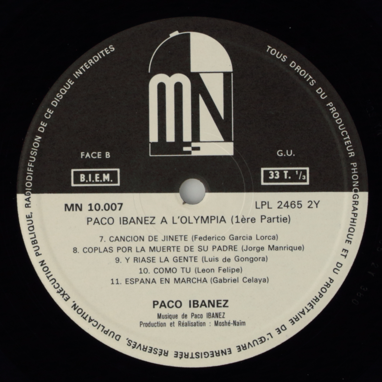 Paco Ibañez a lOlympia