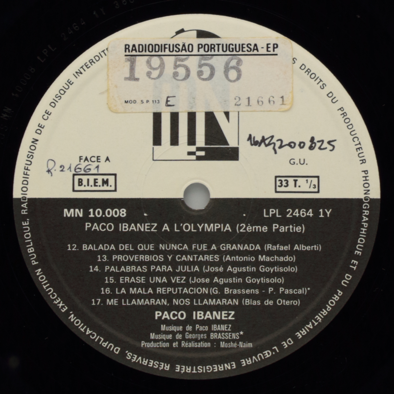 Paco Ibañez a lOlympia