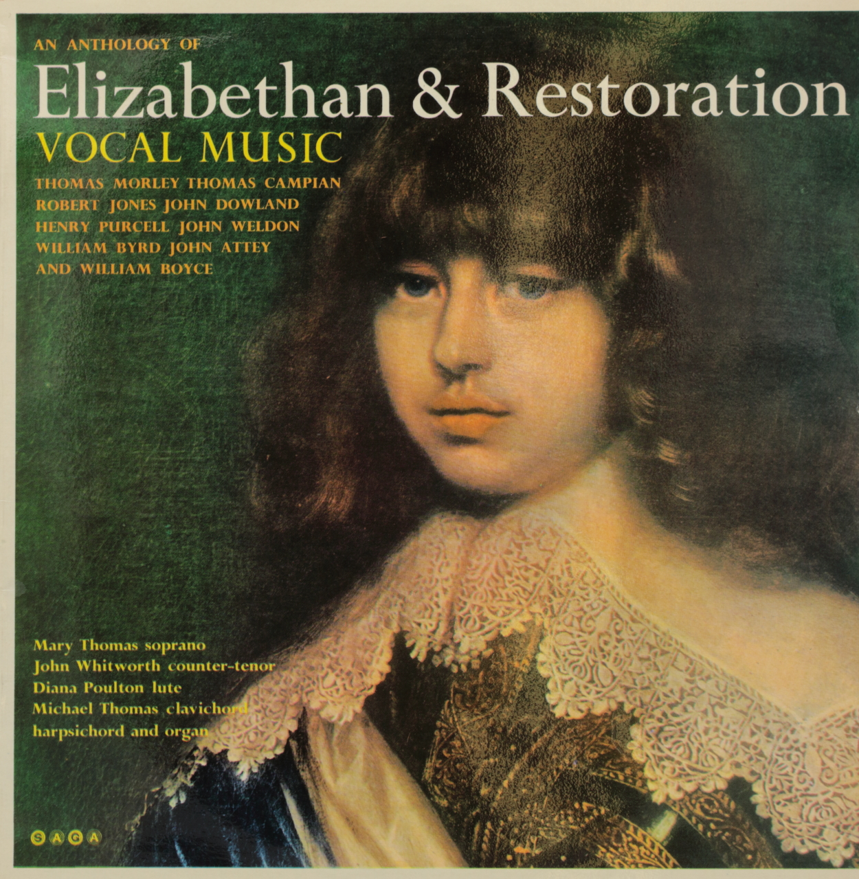 An Anthology of Elizabethan & Restoration Vocal Music