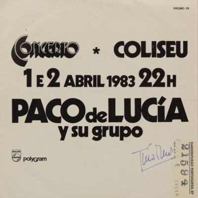 Ao vivo no Coliseu dias 1 e 2 de Abril 1983