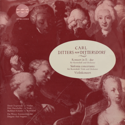 Dittersdorf: Konzert in E-dur; Sinfonia concertante; Violinkonzert