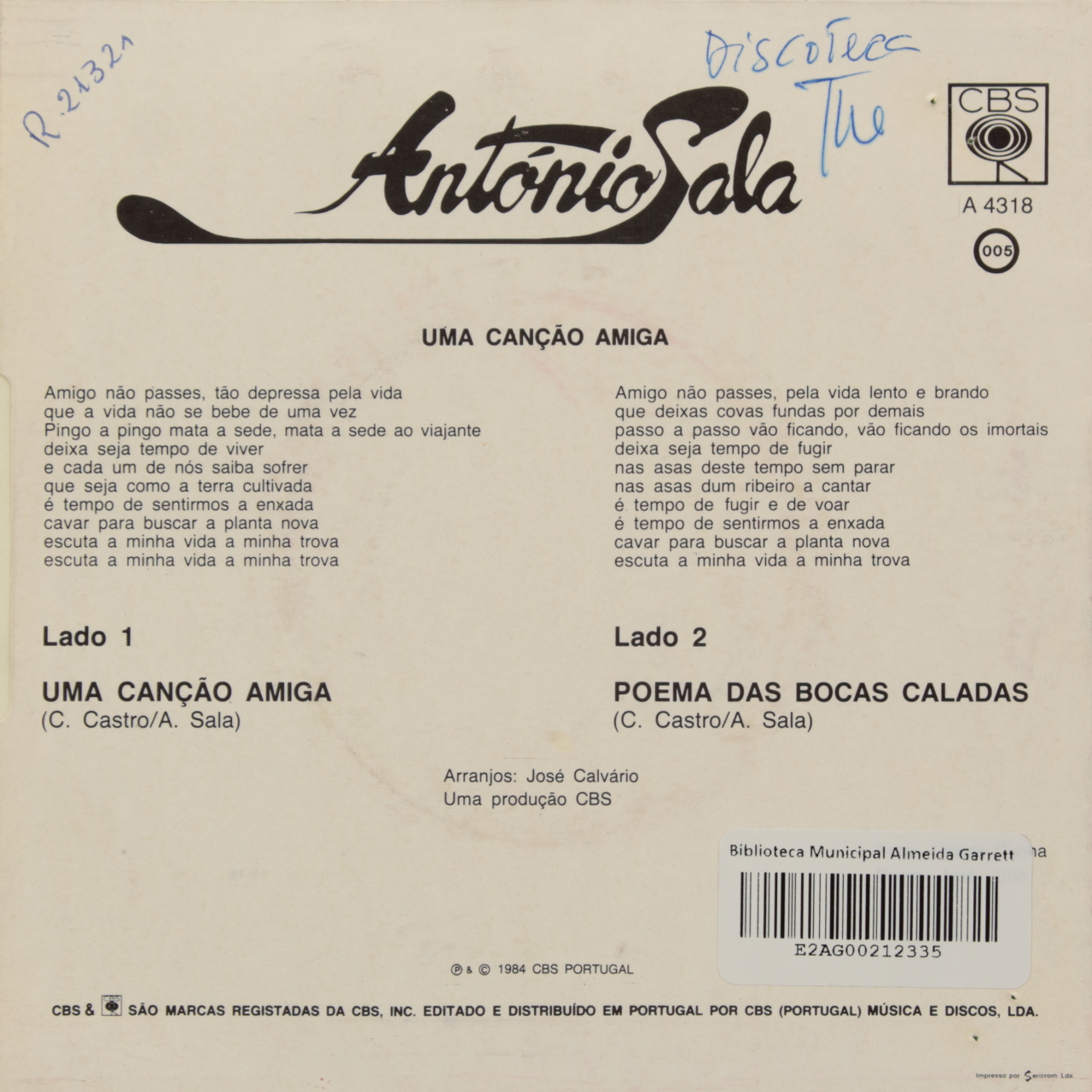 Uma canção amiga