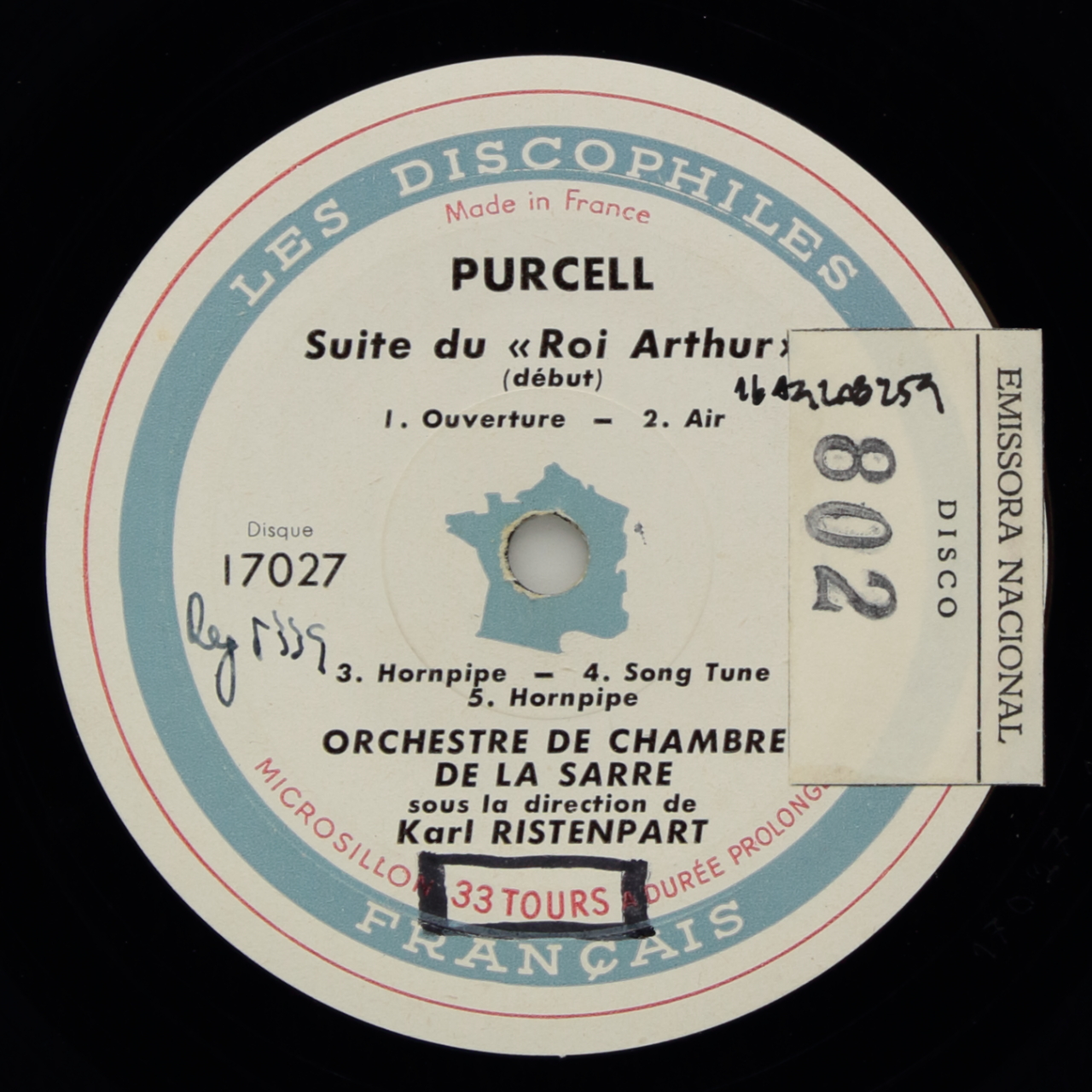 Purcell: Suite du Roi Arthur