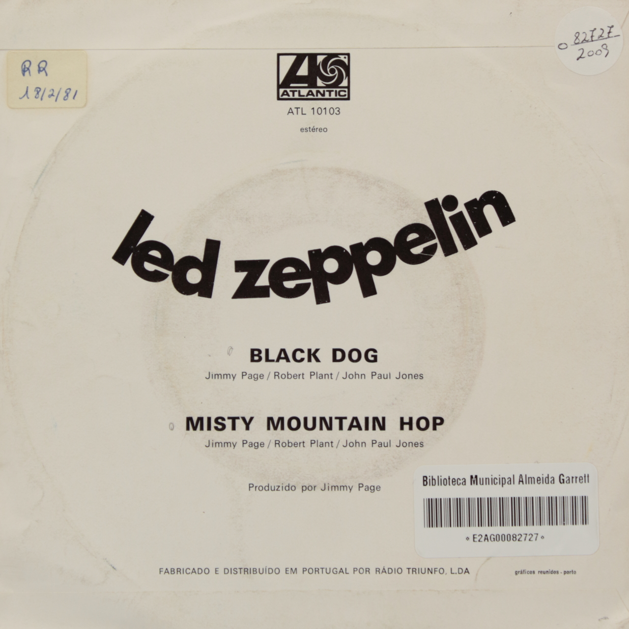 Black Dog / Misty Mountain Hop