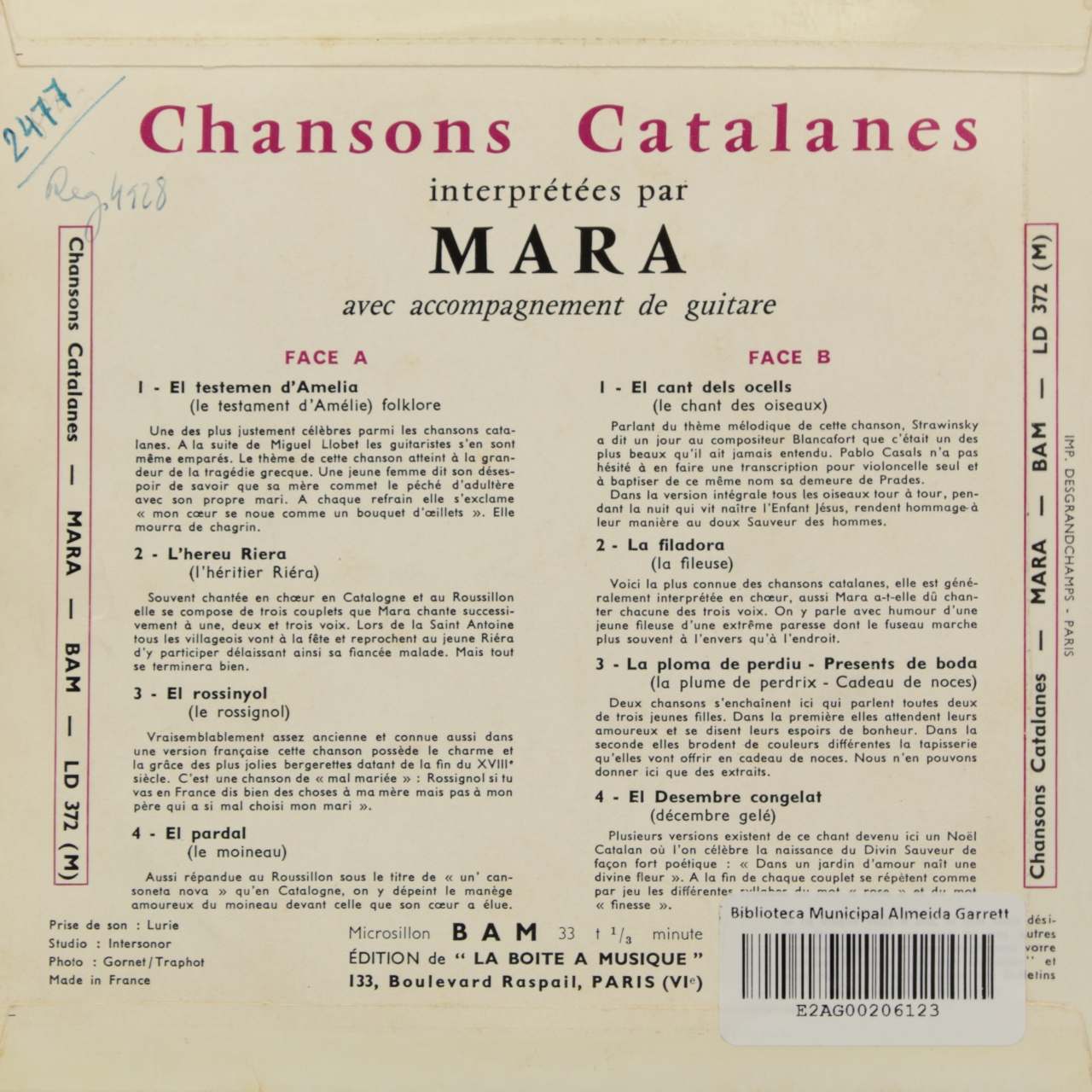 Chansons catalanes