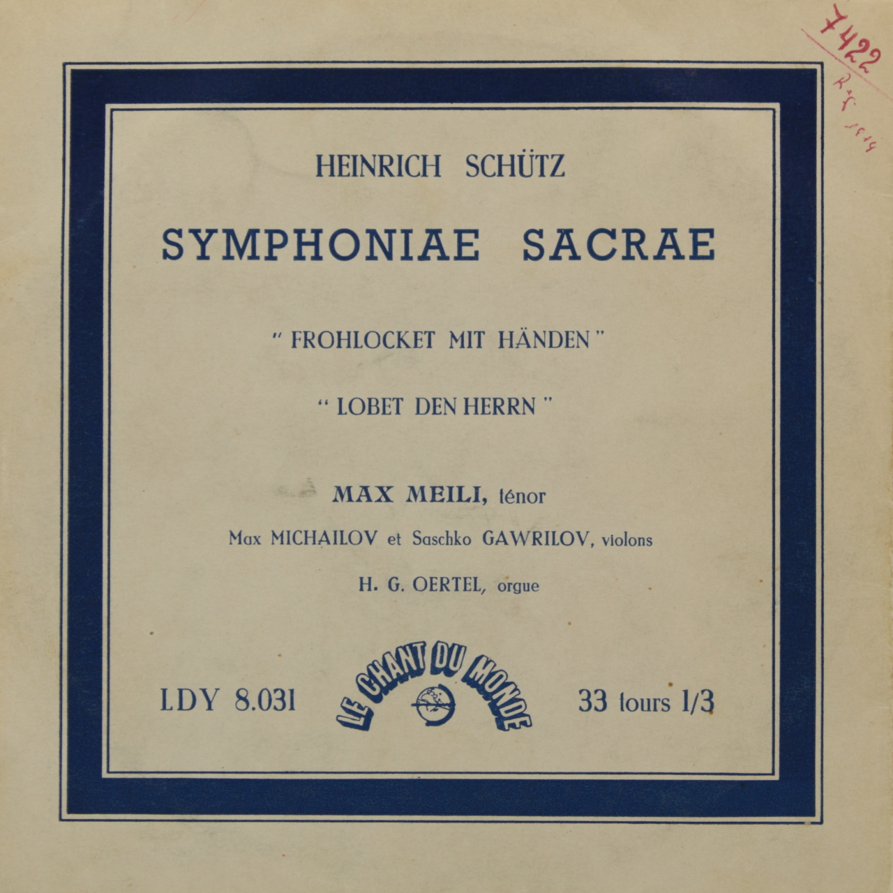 Schutz: Symphoniae Sacrae