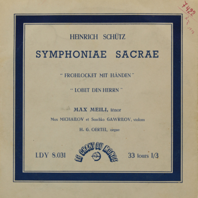 Schütz: Symphoniae Sacrae