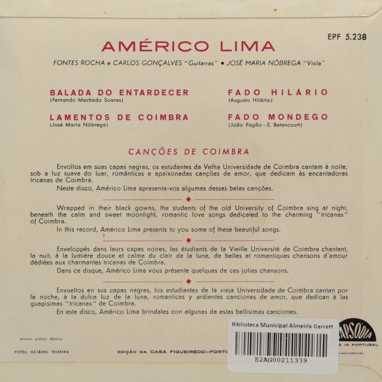 Coimbra Songs