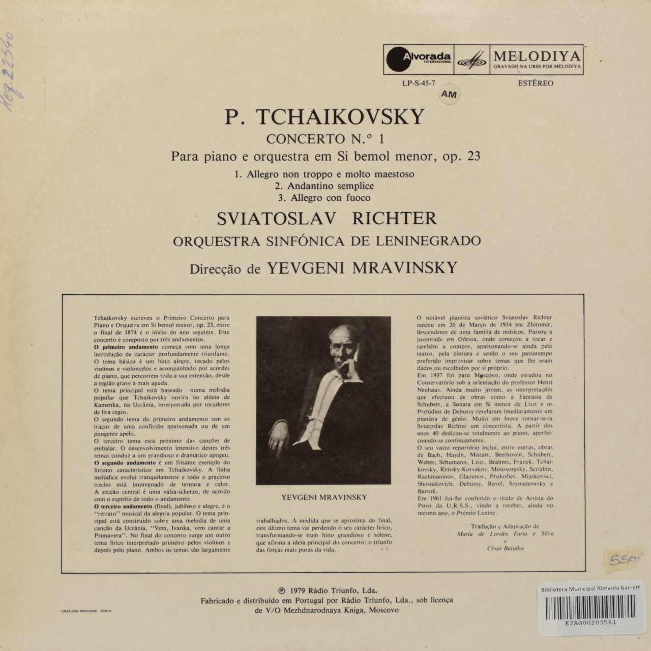 Tchaikovsky: Concerto Nº 1 para piano e orquestra em Si bemol menor, op. 23