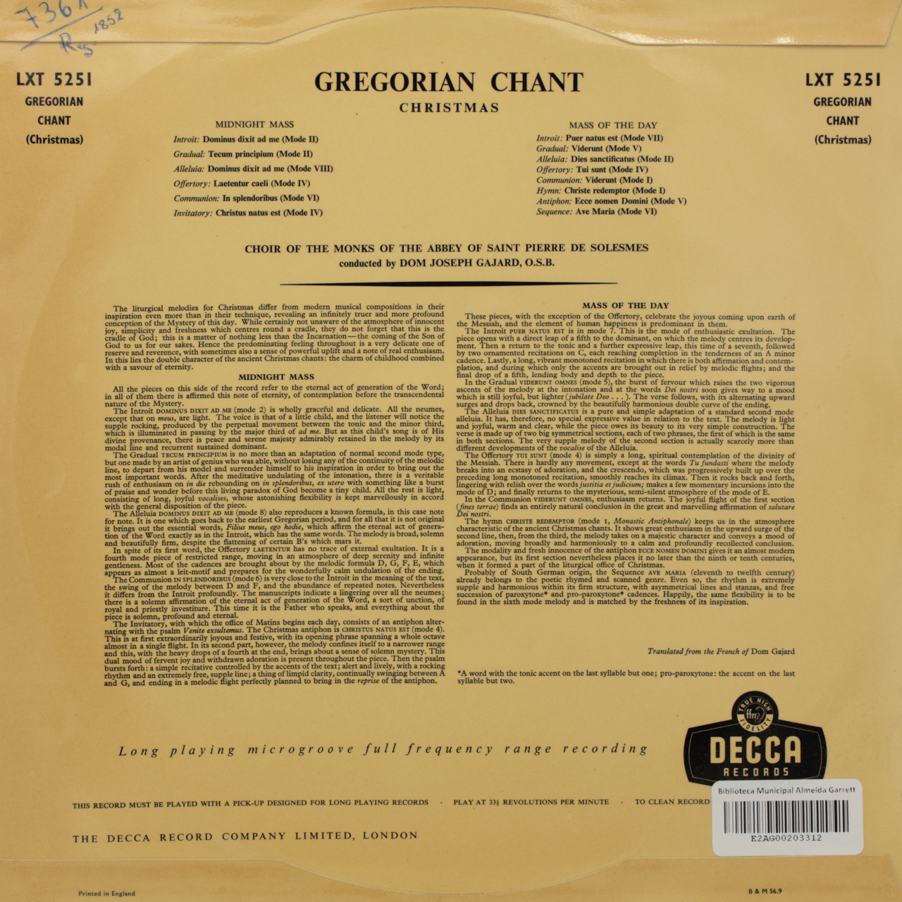 Gregorian Chant - Christmas