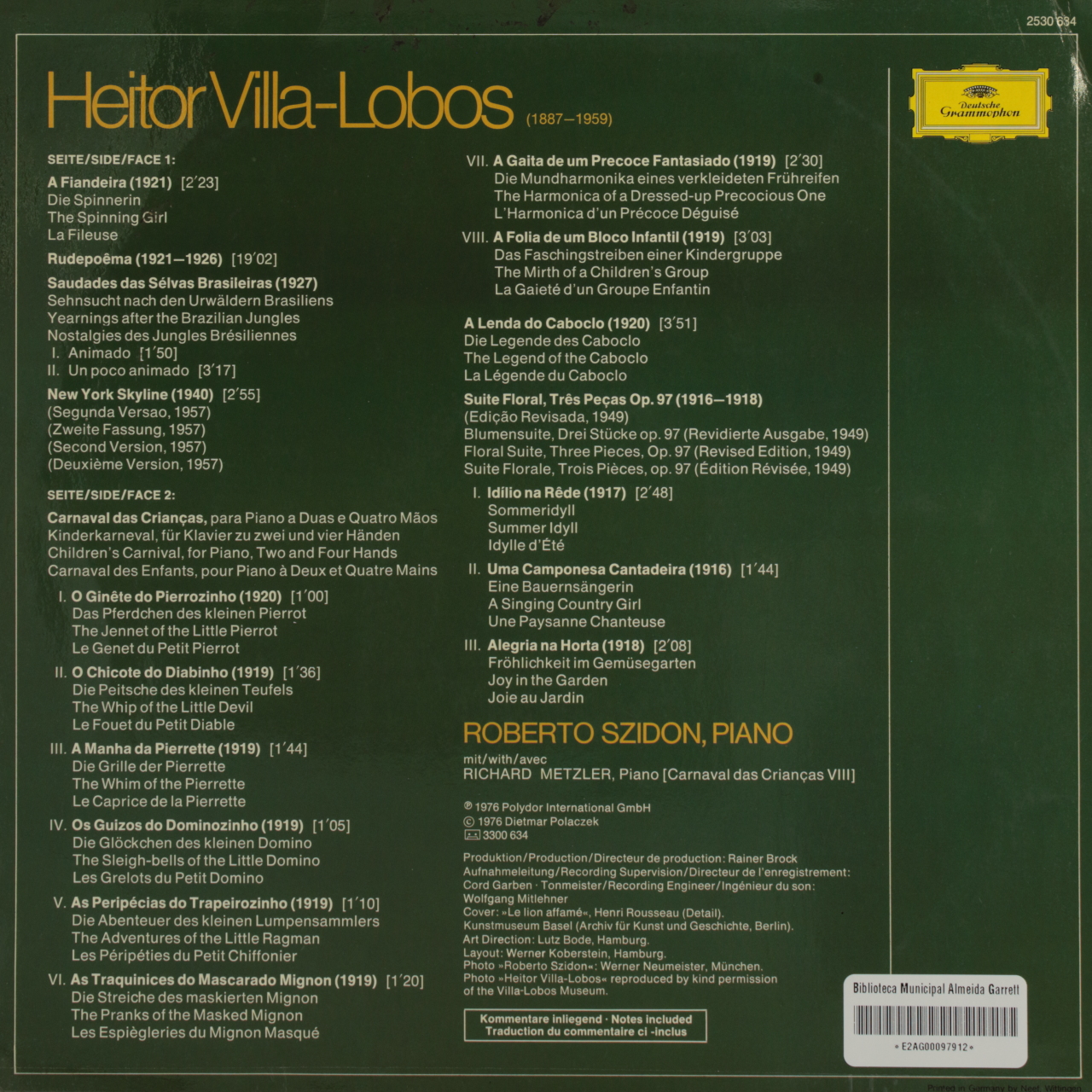 Villa-Lobos: Klaviermusik