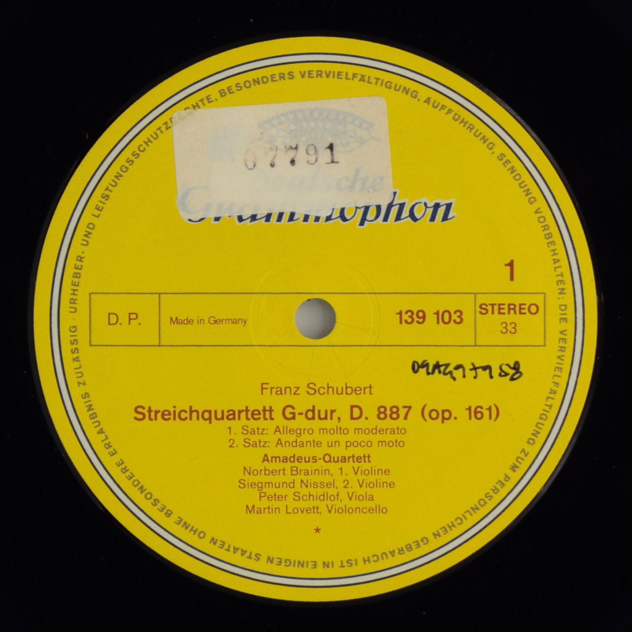 Schubert: Streichquartett G-dur