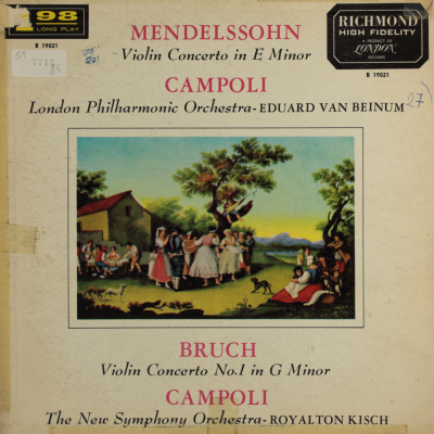 Mendelssohn: Violin concerto in E Minor / Bruch: Violin Concerto Nº 1 in G Minor